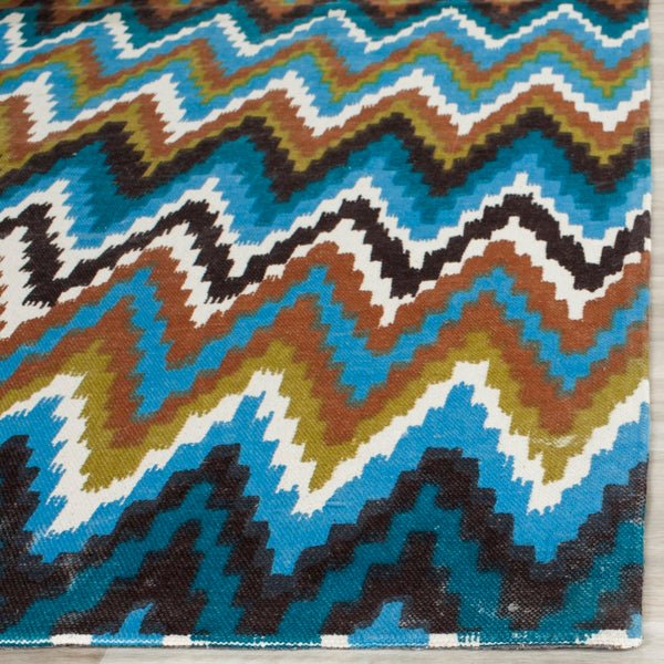 Safavieh Cedar Brook 145 Hand Loomed  Rug Blue / Multi CDR145D-4