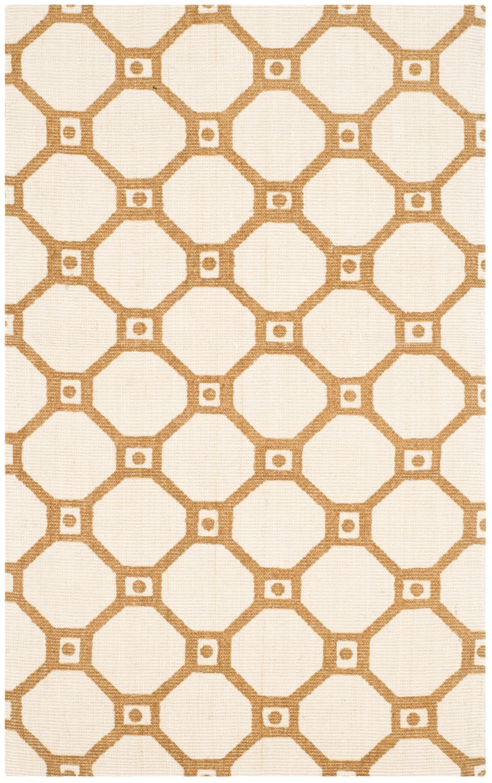Safavieh Cedar Brook 228 Hand Loomed  Rug Ivory / Gold CDR228A-24