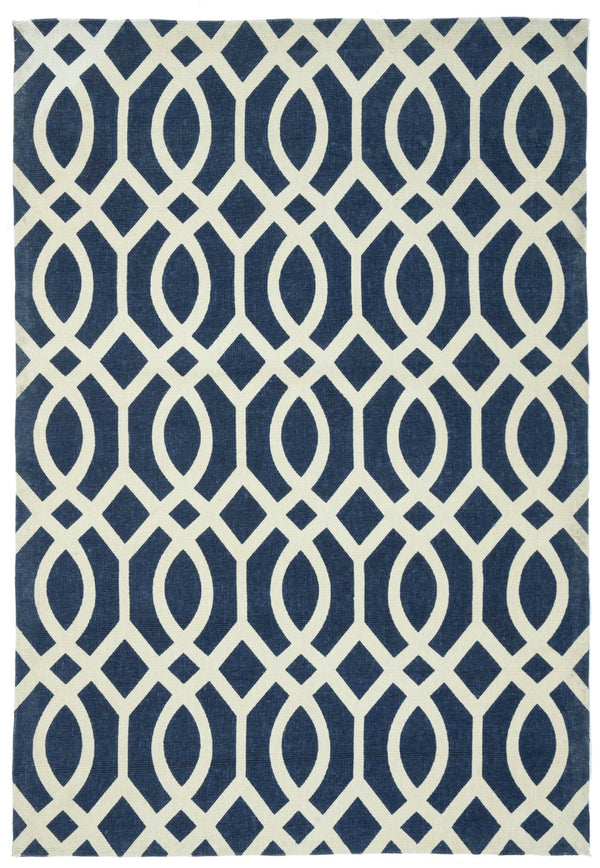 Safavieh Cedar Brook 241 Hand Loomed  Rug Navy / Ivory CDR241G-4
