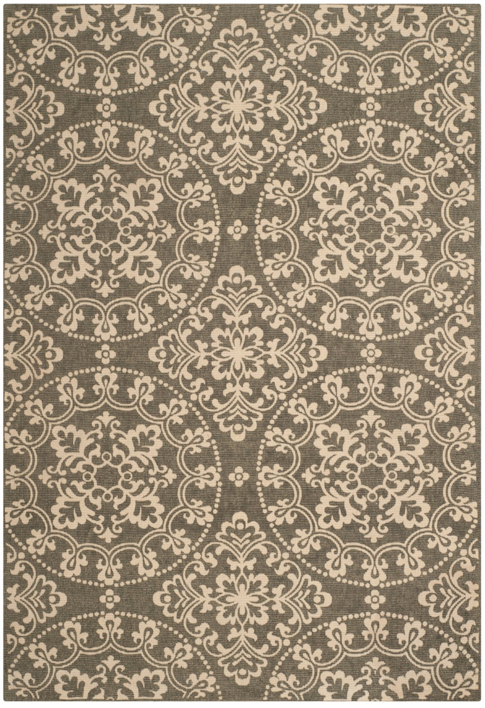 Safavieh Ms Terrazza Printed Jute Hand Loomed  Rug Grey / Natural CDR262D-4