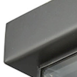 Thomas Lighting Lankford Outdoor Flush Mount with Cage Frame and Faceted Glass Geometric Ceiling Light Bronze CE9202310