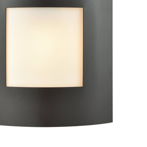 Thomas Lighting Bella Outdoor Wall Sconce Oil Rubbed Bronze Semicircle Glass Entryway Porch Light 9 W x 4 D x 10 H CE930171
