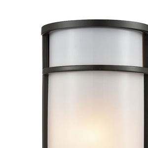 Thomas Lighting Bella Outdoor Wall Sconce Oil Rubbed Bronze Semicircle Glass Entryway Porch Light 6 W x 4 D x 11 H CE931171