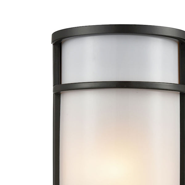 Thomas Lighting Bella Outdoor Wall Sconce Oil Rubbed Bronze Semicircle Glass Entryway Porch Light 6 W x 4 D x 11 H CE931171