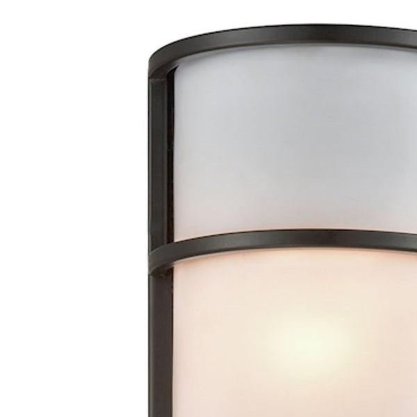 Thomas Lighting Bella Outdoor Wall Sconce Oil Rubbed Bronze Semicircle Glass Entryway Porch Light 6 W x 4 D x 18 H CE932171