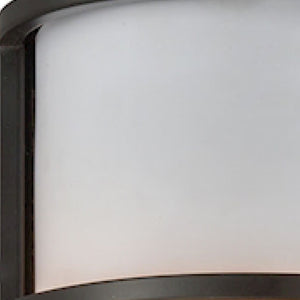 Thomas Lighting Bella Outdoor Wall Sconce Oil Rubbed Bronze Semicircle Glass Entryway Porch Light 6 W x 4 D x 18 H CE932171