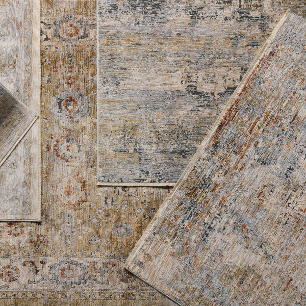 Jaipur Living Jaipur Living Elyana Vintage Abstract Polyester Runner Rug with High Low Carved Pile 8' x 10' RUG155144