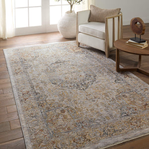 Jaipur Living Jaipur Living Jeeda Distressed Medallion Polyester Runner Rug for Hallways Entryways 10' x 14' RUG155152