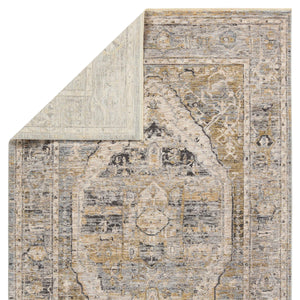 Jaipur Living Jaipur Living Jamila Distressed Medallion Polyester Runner Rug for Hallways 9' x 13' RUG155169