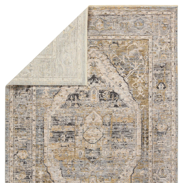 Jaipur Living Jaipur Living Jamila Distressed Medallion Polyester Runner Rug for Hallways 9' x 13' RUG155169