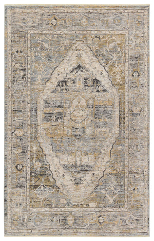 Jaipur Living Jaipur Living Jamila Distressed Medallion Polyester Runner Rug for Hallways 9' x 13' RUG155169