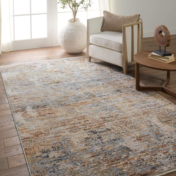 Jaipur Living Jaipur Living Kingsley Distressed Abstract Polyester Runner Rug for Hallway or Entryway 10' x 14' RUG155176