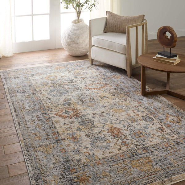 Jaipur Living Jaipur Living Celeste Madison Distressed Floral Polyester Runner Rug Hallway Accent 3' x 10' RUG155177