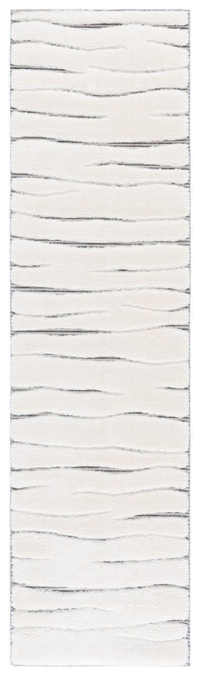 Safavieh Celebrity Solid Ivory Grey Polyester Runner Rug for Hallways and Entryways 2'-2" x 8'-0" CEL800F-28