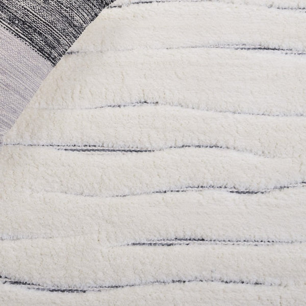 Safavieh Celebrity Solid Ivory Grey Polyester Runner Rug for Hallways and Entryways 2'-2" x 8'-0" CEL800F-28