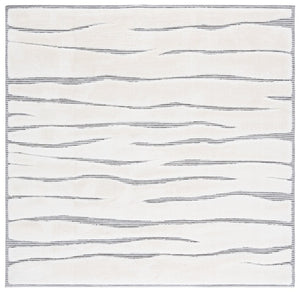 Safavieh Celebrity Solid Ivory Grey Polyester Runner Rug for Hallways and Entryways 6'-7" x 6'-7" (Square) CEL800F-7SQ