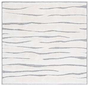 Safavieh Celebrity Modern Ivory And Grey Area Rug — Low-Pile, Power-Loomed Turkish Construction For Durability And Easy Care 4'-0" x 6'-0" CEL800F-4