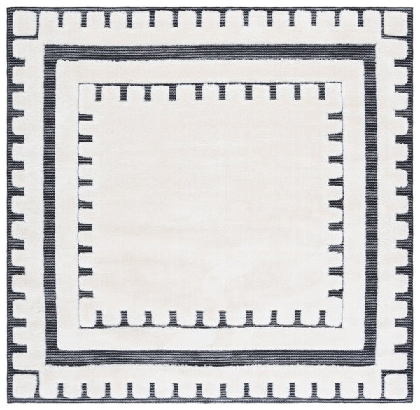 Safavieh Celebrity Power Loomed Turkish Runner Rug for Hallways in a Bold Graphic Style 6'-7" x 6'-7" CEL802H-7SQ