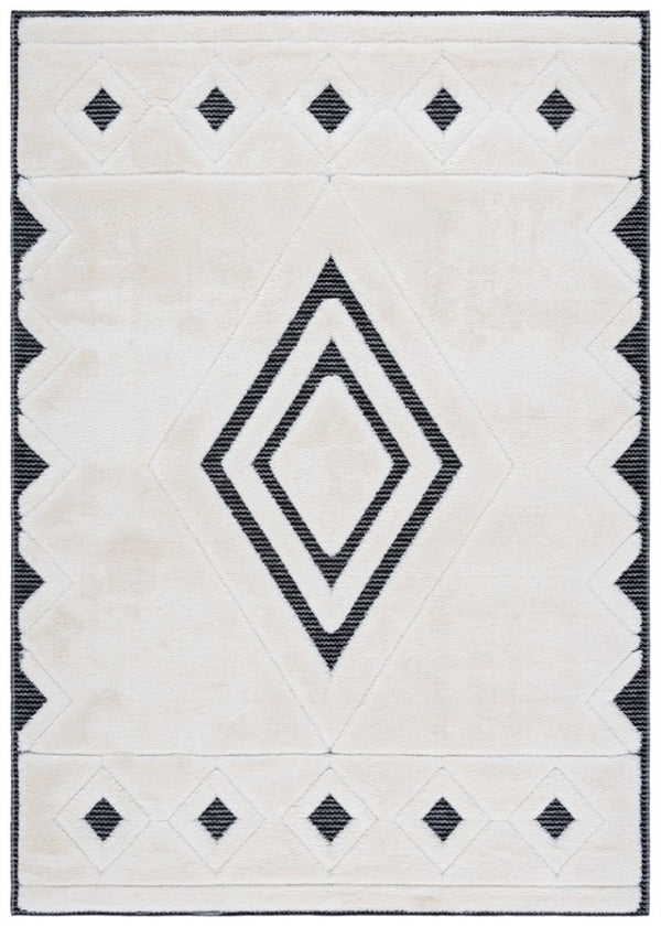 Safavieh Celebrity Power Loomed Turkish Runner Rug Neutral Geometric Hallway Accent Piece 5'-3" x 7'-6" CEL804H-5