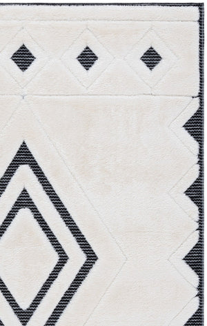 Safavieh Celebrity Power Loomed Turkish Runner Rug Neutral Geometric Hallway Accent Piece 5'-3" x 7'-6" CEL804H-5