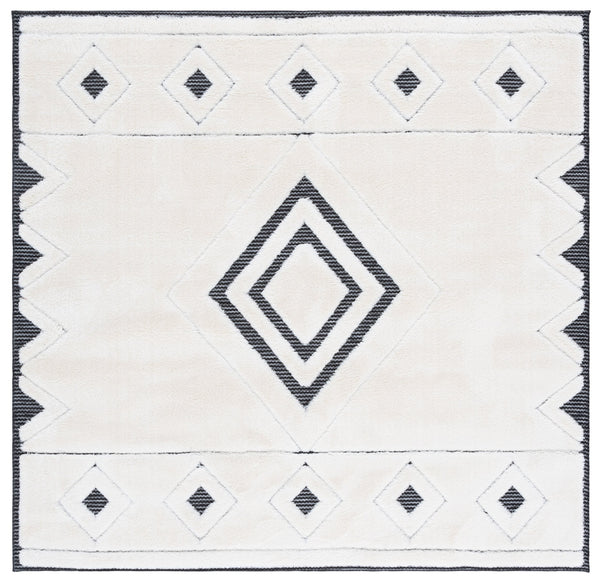 Safavieh Celebrity Contemporary Ivory & Black Area Rug 4X6, Power-Loomed Turkey, Plush 7/8" Pile, Durable Elegance CEL804H-4