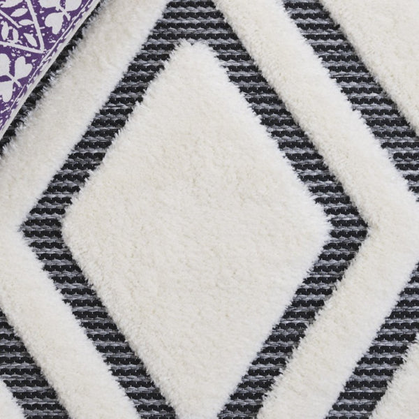 Safavieh Celebrity Power Loomed Turkish Runner Rug Neutral Geometric Hallway Accent Piece 9'-0" x 12'-0" CEL804H-9
