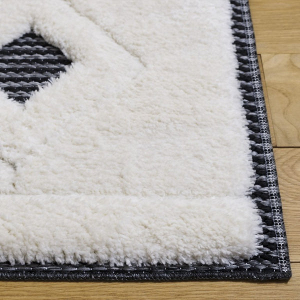 Safavieh Celebrity Power Loomed Turkish Runner Rug Neutral Geometric Hallway Accent Piece 9'-0" x 12'-0" CEL804H-9