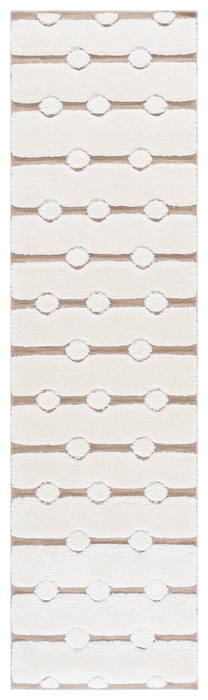 Safavieh Celebrity Ivory/Beige 8X10 Rug — Power-Loomed Turkey, Plush Polyester-Polypropylene Blend, Stain-Resistant CEL806B-8