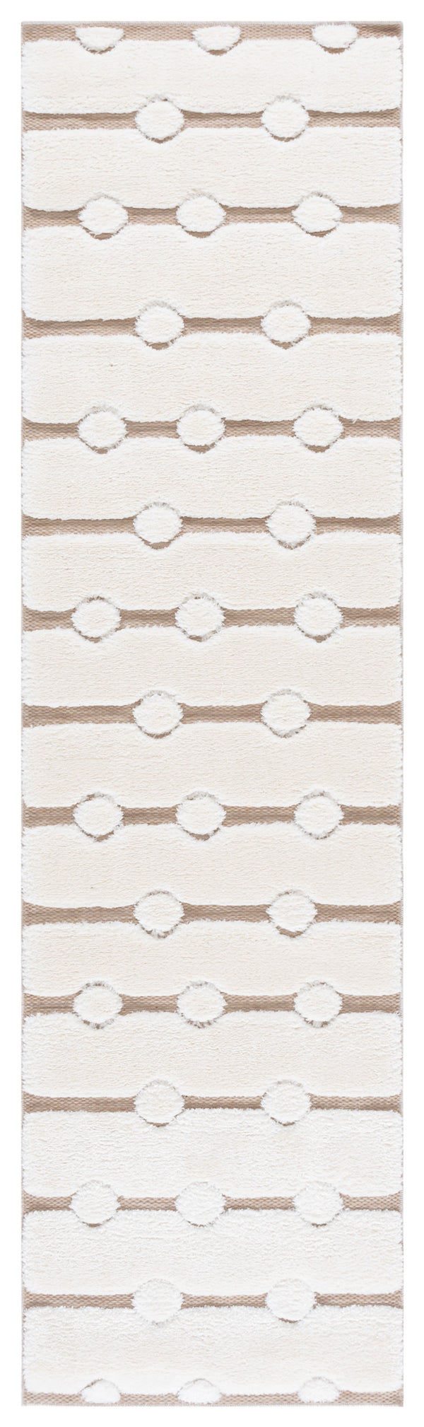 Safavieh Celebrity Ivory/Beige 8X10 Rug — Power-Loomed Turkey, Plush Polyester-Polypropylene Blend, Stain-Resistant CEL806B-8