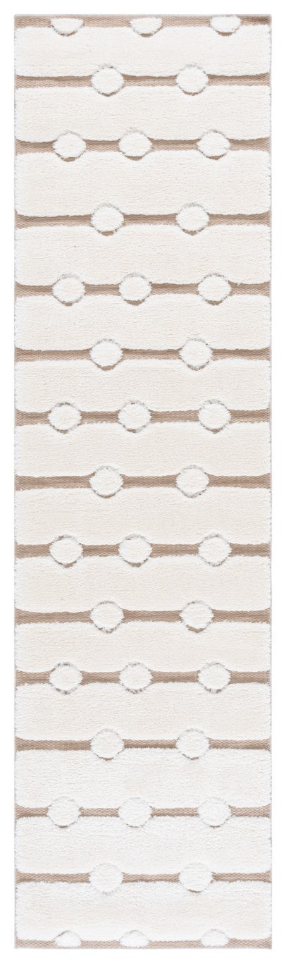 Safavieh Celebrity Power Loomed Hallway Runner Ivory Beige Polyester Blend Foyer Rug CEL806B-28