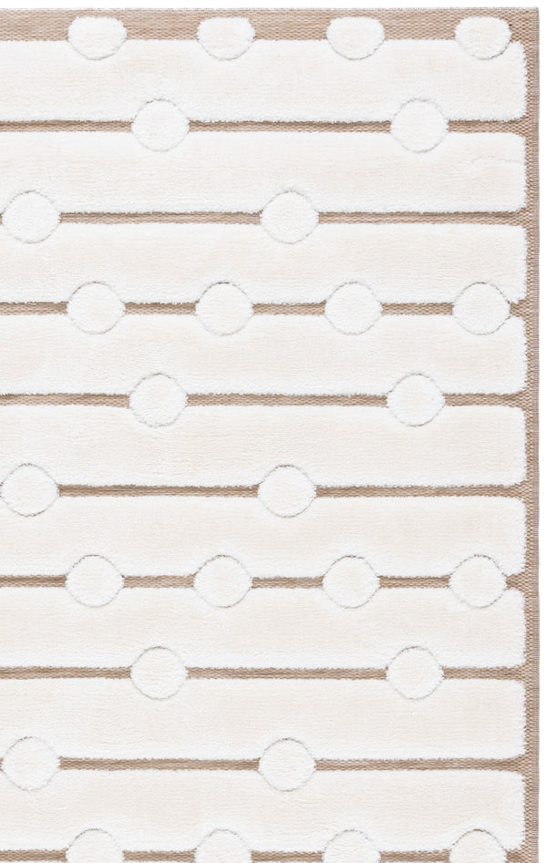 Safavieh Celebrity Ivory/Beige 8X10 Rug — Power-Loomed Turkey, Plush Polyester-Polypropylene Blend, Stain-Resistant CEL806B-8