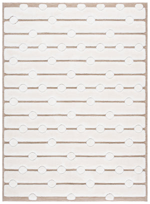 Safavieh Celebrity Ivory/Beige 8X10 Rug — Power-Loomed Turkey, Plush Polyester-Polypropylene Blend, Stain-Resistant CEL806B-8