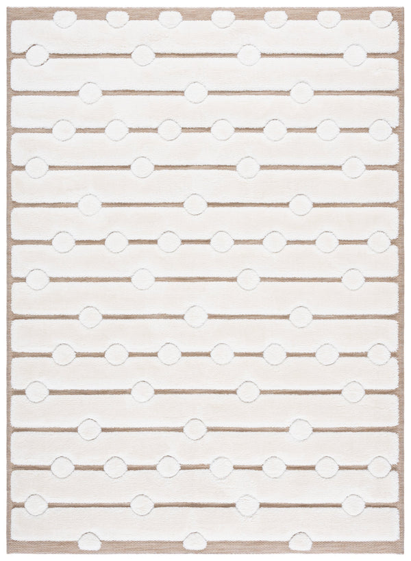 Safavieh Celebrity Ivory/Beige 8X10 Rug — Power-Loomed Turkey, Plush Polyester-Polypropylene Blend, Stain-Resistant CEL806B-8