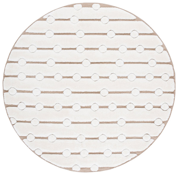 Safavieh Celebrity Ivory/Beige 8X10 Rug — Power-Loomed Turkey, Plush Polyester-Polypropylene Blend, Stain-Resistant CEL806B-8