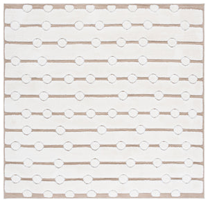 Safavieh Celebrity Ivory/Beige 8X10 Rug — Power-Loomed Turkey, Plush Polyester-Polypropylene Blend, Stain-Resistant CEL806B-8