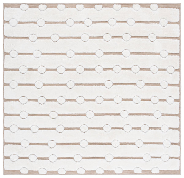 Safavieh Celebrity Ivory/Beige 8X10 Rug — Power-Loomed Turkey, Plush Polyester-Polypropylene Blend, Stain-Resistant CEL806B-8