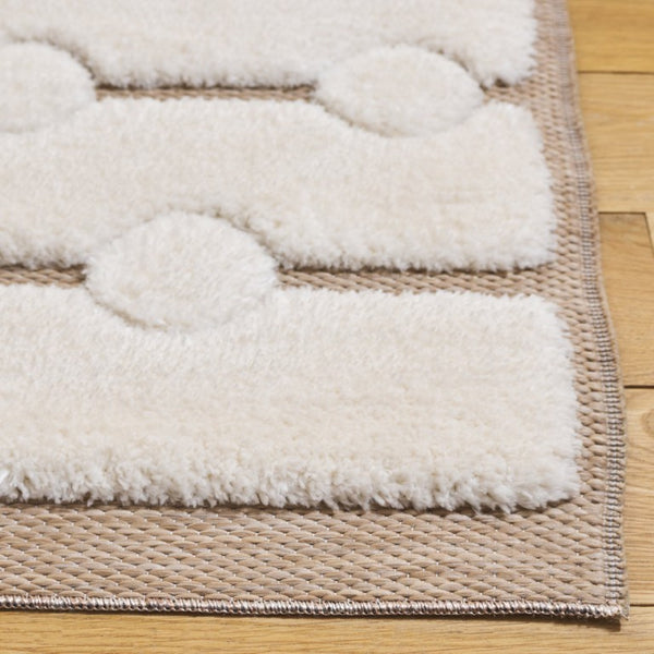 Safavieh Celebrity Solid Ivory Beige Square Area Rug Plush Pile Transitional Living Room Accent CEL806B-7SQ