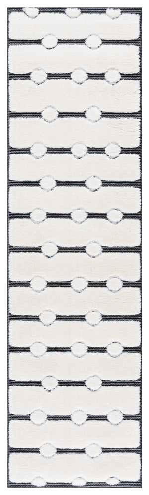 Safavieh Celebrity Ivory And Black Area Rug 8X10 Power-Loomed In Turkey, Low Pile 7/8" Durable Soft Feel 9'-0" x 12'-0" CEL806H-9
