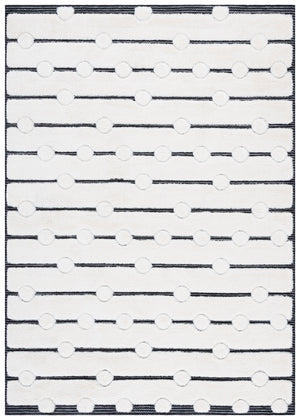 Safavieh Celebrity Ivory And Black Area Rug 8X10 Power-Loomed In Turkey, Low Pile 7/8" Durable Soft Feel 9'-0" x 12'-0" CEL806H-9