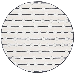 Safavieh Celebrity Ivory And Black Area Rug 8X10 Power-Loomed In Turkey, Low Pile 7/8" Durable Soft Feel 9'-0" x 12'-0" CEL806H-9