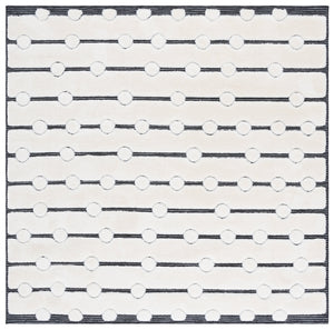Safavieh Celebrity Ivory And Black Area Rug 8X10 Power-Loomed In Turkey, Low Pile 7/8" Durable Soft Feel 9'-0" x 12'-0" CEL806H-9