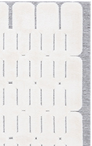 Safavieh Celebrity Ivory Grey Scandinavian Geometric Area Rug — Low Profile, Durable Turkish Power-Loomed Design 9'-0" x 12'-0" CEL808F-9
