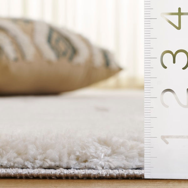 Safavieh Celebrity Power Loomed Runner Rug Neutral Ivory Grey Poly Blend Hallway Accent 8'-0" x 10'-0" CEL808F-8