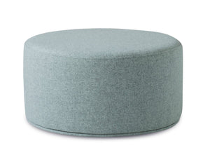 Soho Concept Celine Pouf - Stylish 23.6" Wool & Boucle Fabric Ottoman With 10-year Guarantee, Made In Turkey Silver  Soho-concept-dining-chair-13400