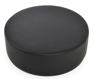Soho Concept Celine Pouf - Premium Nubuck & Velvet Upholstered 35.5" Pouf With 10-year Guarantee, 350 Lbs Capacity Black  Soho-concept-dining-chair-13410