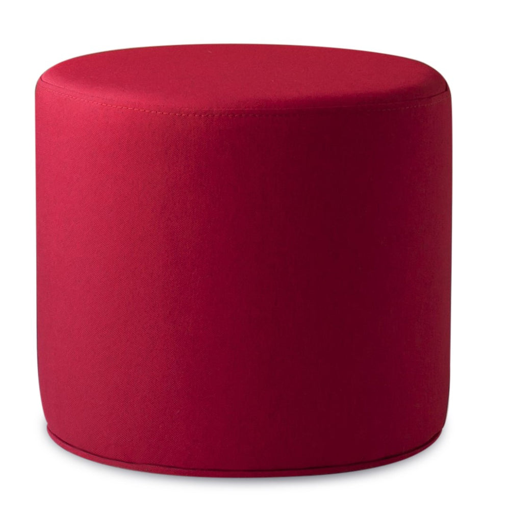 Soho Concept Celine Pouf-b 17.7" - Stylish Nubuck & Velvet Fabric Ottoman With 10-year Guarantee For Elegant Seating Red  Soho-concept-dining-chair-13425