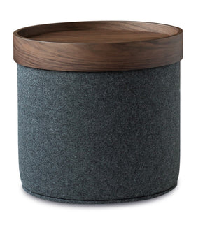 Soho Concept Celine Pouf-b: Stylish Dark Grey Wool Pouf With 10-year Guarantee, Supports 350 Lbs, Compact Design Dark Grey,Walnut  Soho-concept-dining-chair-13414