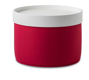 Soho Concept Celine Pouf - Stylish 17.7" Nubuck & Velvet Upholstery, 350 Lb Capacity, 10-year Guarantee, Grey/White Red,White  Soho-concept-dining-chair-13443