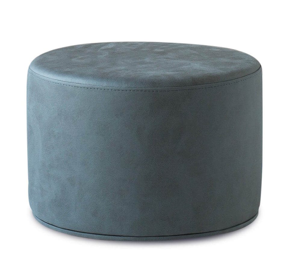Soho Concept Celine Pouf -C: Luxurious Nubuck & Velvet Pouf, 17.7" Wide, 10-year Guarantee, Durable Comfort Beige,White  Soho-concept-dining-chair-13450