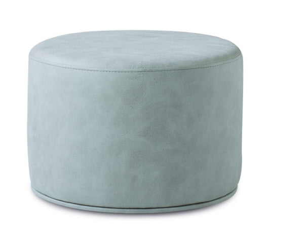 Soho Concept Celine Pouf - Stylish 17.7" Nubuck & Velvet Upholstery, 350 Lb Capacity, 10-year Guarantee, Grey/White Beige  Soho-concept-dining-chair-13451